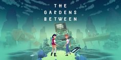 the garden's between is an animated video game with two people standing in front of a