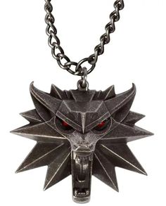 Can you feel it?There's danger in the air.. Alert your friends of danger with our Witcher Wolf pendant with glowing LED eyes. Medallion measures approximately 2 inches wide, 1.75 inches tall, 1 inch deep; Chain measures approximately 30 inches in length Officially licensed by CDPR for The Witcher, created by J!NX Pendant made from a High quality magnesium metal alloyEyes light up red LEDs with back on/off switch (includes Replaceable battery)Ages 15 and up adult collectible, not a toy In STOCK ready to ship.. Shipping in the Continental US is via USPS Ground Select with a transit time of 3-8 days. Faster shipping may be available please leave me a message in the checkout to see if your Item/s qualify. Witcher Necklace, Medallion Jewelry, Witcher 3 Geralt, The Witcher Wild Hunt, Necklace Hanger, Witcher 3 Wild Hunt, Wolves Pendants, Head Necklace, Wolf Jewelry