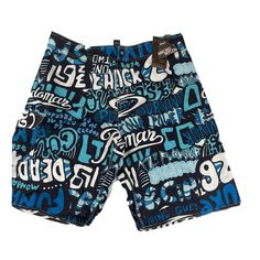 Rota Do Mar Surf Swim Shorts Trunks Surf Sz 36 /Blue Brazilian Brand Grafite Writings Rare New. Cx39 Casual Surfing Shorts, Casual Blue Swim Trunks With Built-in Shorts, Blue Cotton Pants With Built-in Shorts, Blue Summer Swim Trunks, Blue Summer Swim Trunks With Built-in Shorts, Blue Bermuda Swim Trunks For Beachwear, Blue Short Swim Trunks For Summer, Blue Short Length Swim Trunks For Summer, Blue Short-length Swim Trunks For Summer