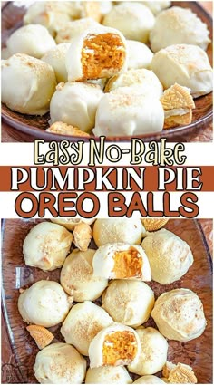 easy no - bake pumpkin pie oreo balls recipe