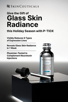 Give the Gift of Glass Skin Radiance this Holiday Season with P-TIOX Peptide Serum, Skin Radiance, Anti Aging Serum, Glass Skin, Skin Texture, Facial Skin, Christmas 2024, Skin Health, Anti Wrinkle