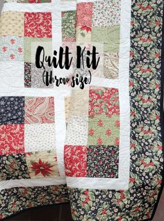 the quilt kit has been made and is ready to be sewn