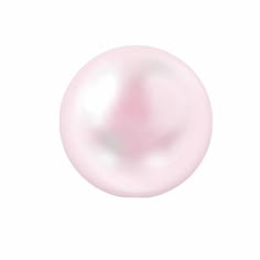 a pink pearl on a white background