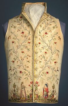 Embroidered Waistcoat, 1700 Fashion, Cooper Hewitt, Period Outfit