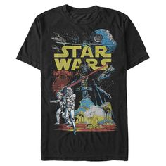 Show off your excitement for all the adventures happening in a galaxy far, far away by grabbing this Star Wars Galactic Battle T-Shirt. It features iconic Star Wars graphics that will ensure fellow fans know you're a loyal follower of the legendary franchise. May the force be with you when you rock this comfortable top. Star Wars Graphic Tees, Star Wars Quotes, Star Wars T Shirt, Star Wars Men, Star Wars Tattoo, Star Wars Tshirt, Star Wars Shirts, Star Wars Rebels, Star Wars Memes