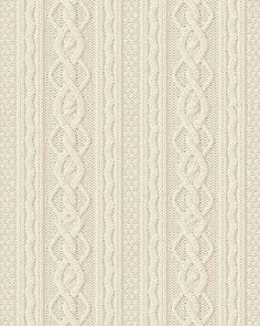 a white knitted fabric textured with small, wavy lines and braided edges