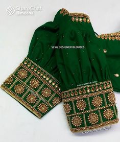 Basic Blouse Designs, Bridal Blouse Design, Green Blouse Designs, Latest Bridal Blouse Designs, Latest Blouse Designs Pattern, Maggam Work Designs, New Saree Blouse Designs, Traditional Blouse Designs, Latest Model Blouse Designs