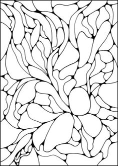 a black and white drawing of leaves