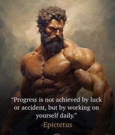 an image of a man with a beard and no shirt on, in front of a quote