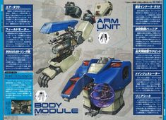 an article in japanese describing the parts of a robot that is blue and white, with information about how to use it