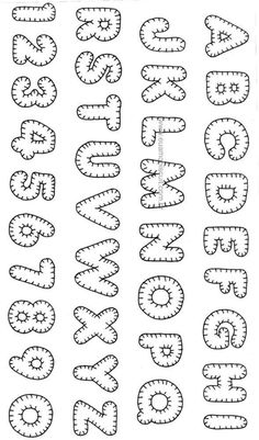 the letters and numbers that are made out of paper with black ink on white paper