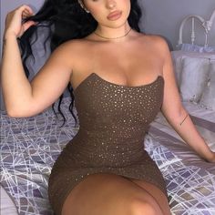 Nwt It’s Super Flattering I Got It For My Birthday But Didn’t End Up Wearing It Brown Sequin Dresses, Mini Tube Dress, Metallic Mini Dresses, Swim Cover Up Dress, Dresses Fashion Nova, Mesh Mini Dress, Party Girl, Fashion Nova Dress, Satin Mini Dress