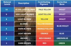 Hair Chart, Color Correction Hair, Hair Color Guide, Hair Toner, Hair Color Formulas