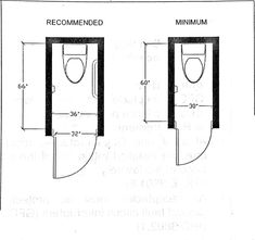 the measurements for a toilet and sink are shown in this diagram