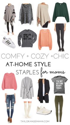 Postpartum Clothes, Bee Positive, Studio Wardrobe, Closet Edit, Casual Mom Style, Mom Uniform, Mom Clothes, Cozy Clothes, Style Staples