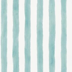 watercolor stripes in aqua blue and white