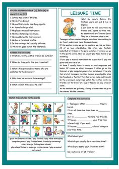 an english worksheet with pictures and words to help students learn how to read