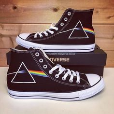 Dark Side Of The Moon, Black Converse, Aesthetic Shoes, Swag Shoes, The Dark Side, Diy Shoes