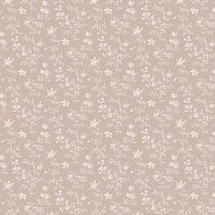 a beige wallpaper with white flowers on it