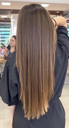 Brown Hair With Blonde Highlights, Caramel Highlights, Pinterest Hair, Hair Color Highlights, Long Straight Hair