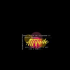 the logo for attitude music and entertainment, with an image of a heart on it