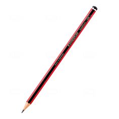 a pencil that is red and black