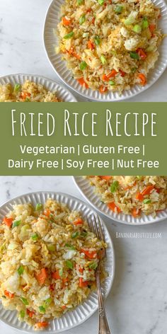 fried rice recipe Gluten Free Ingredients, Soy And Gluten Free Recipes, Meal Prep Gluten Free Dairy Free, Dairy Free Dinner Recipes For Kids, Df Gf Recipes Dinner, Dairy Gluten Free Dinner, Soy Free Gluten Free Recipes