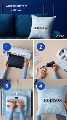 how to make a pillow with your own name