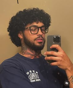 Worst Hairstyles, Worst Haircuts, Mens Twists Hairstyles, Long Curly Hair Men, Taper Fade Curly Hair, Glasses Tattoo, Men Haircut Curly Hair, Light Skin Men