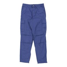 Vintage blue Age10-12 Ralph Lauren Cargo Trousers - boys large Casual Blue Pants With Cargo Pockets, Blue Utility Parachute Pants With Straight Leg, Blue Cargo Style Parachute Pants With Straight Leg, Blue Straight Leg Parachute Pants In Cargo Style, Blue Utility Cargo Jeans With Patch Pockets, Blue Cotton Cargo Style Pants, Casual Blue Cotton Cargo Pants, Utility Style Washed Blue Cargo Pants With Patch Pockets, Utility Washed Blue Cargo Pants With Multiple Pockets