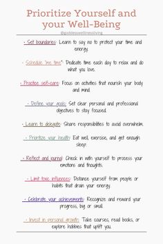 Learn how to prioritize yourself and your well-being with simple self-care tips and strategies. Discover ways to set boundaries, nurture your mind and body, and create a balanced lifestyle that supports your happiness and health. Perfect for anyone ready to put themselves first. #health #wellness