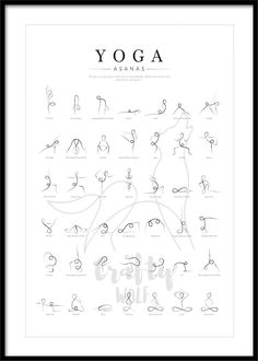 Yoga Poses PosterYoga Wall ArtAsanas PosterYoga PrintYoga Room DecorYoga Line Art Print,Yoga Instructor Gift,Simple Yoga Print STORYMinimalist designhandcraftedand perfect for your homeThis beautiful one line yoga poster will brighten up any roomEach print is carefully designed and printed on 100recycled cartridge paperAn excellent quality mix of 50coffee cup waste (destined for landfillcoupled with 50recycled paper from the millThe idea behind this shop is to reduce wasteThe paper has 200gsm a Yoga Symbols Art Design, Asanas Yoga Poses Drawing, Mind And Heart Tattoo Minimalist, Yoga Signs And Symbols, Yoga Poses Tattoo Ideas, Yoga Tatoos Ideas, Yoga Decoration Ideas, Yoga Tattoos For Women, Yoga Line Drawing