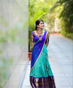 Half Saree Designs, Indian Aesthetic, Half Saree, Indian Beauty Saree, Saree Blouse, Saree Designs, Lehenga, Girls Dresses