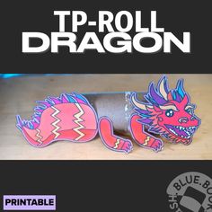 an image of a paper roll with a dragon on it