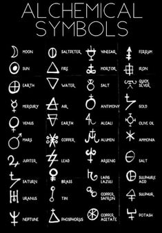 the alchemical symbols and their meanings