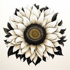 Sunflower - Illuminate your world with vibrant beauty Beautiful Sunflower Tattoo, Sunflower Wrap Around Tattoo, Sunflower And Poppy Tattoo, Sunflower Tattoo Black And White, Sunflower Tattoo Simple, Sunflower Artwork, Poppies Tattoo, Tattoo Style Drawings, Temporary Tattoo Designs