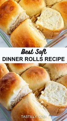 Soft, hot dinner rolls that complement any meal! These are the Best Dinner Rolls – soft, fluffy, and beginner-friendly. Perfect for any meal or occasion. Bake fresh, golden rolls in no time. Click to get the recipe! #BestDinnerRolls #HomemadeBread #FluffyRolls Best Roll Recipe, Soft Dinner Rolls Recipe, Best Dinner Roll Recipe, Best Dinner Rolls, Soft Dinner Rolls, Yeast Bread Rolls, No Yeast Dinner Rolls, Fluffy Dinner Rolls, No Yeast Bread