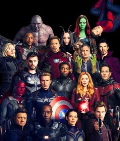 the avengers movie poster with many different characters