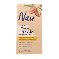 Face it, you’re gorgeous. Peach fuzz or not. But if you want to get rid of facial hair, Nair™ Face Cream is the way to do it. A moisturizing formula with sweet almond oil removes facial hair below the skin’s surface. Plus it gently exfoliates, leaving skin smooth and radiant. It’s fast, easy and pain-free. Perfect for upper lip, chin and cheeks. All skin types. Fine to coarse hair. Apply Nair™ and wipe the hair away. Nair™ hair remover helps your hair take longer to grow back when compared to sh Nair Hair Removal, Best Hair Removal Cream, Natural Hair Removal Remedies, Facial Hair Removal Cream, Healthy Hacks, Best Hair Removal Products, Depilatory Cream, Moisturizing Face, Moisturizing Face Cream