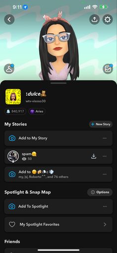 an animated avatar is shown on the app for people to see and share with each other