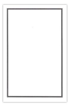 a blank paper with black lines on the bottom and white border, in front of a white background