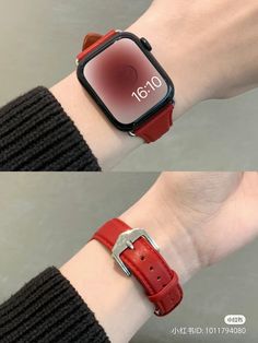 Jamming Aesthetic, Jam Aesthetic, Red Apple Watch, Apple Watch Aesthetic, Makeup Accesories