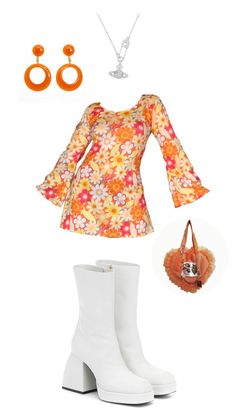 Flower Power 70s Fashion, Groovy Aesthetic Clothes, 70s Fashion School Appropriate, 70s Flower Outfit, 60s Groovy Outfits, Groovy 60s Outfit, Bright 70s Outfits, 60s Dress Up Day, Groovy Outfits Aesthetic