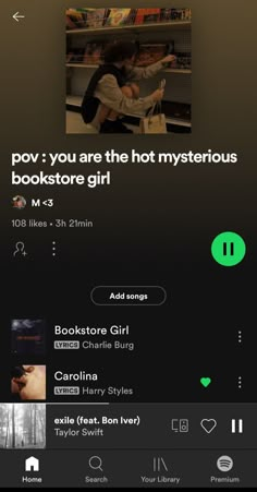 Bookstore Playlist, Spotify Playlist Links, Indie Playlist, Aesthetic Playlist, Summer Songs Playlist