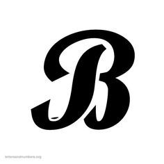 the letter b is made up of black letters