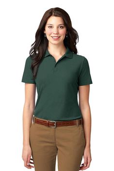 Uniform Ideas, Corporate Fashion, Professional Wear, Port Authority, Work Wear Women, Polo Shirt Women, Woven Dress, Work Clothes, Short Sleeve Polo