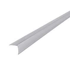 an aluminum profile strip on a white background