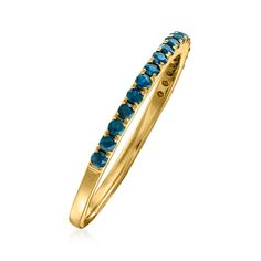 Ross-Simons - .30 ct. t. w. London Blue Topaz Ring in 14kt Yellow Gold. Size 8. RS Pure. Create the perfect stackable look with delicate, modern jewelry. This small ring showcases .30 ct. t. w. London blue topaz rounds in polished 14kt yellow gold. For a contemporary statement, mix it with dainty gold rings and simple bands. 1/16" wide. Blue topaz ring. Blue Topaz birthstones are the perfect gift for December birthdays. Topaz Birthstone, Small Ring, Simple Band, Dainty Gold Rings, London Blue Topaz Ring, Ring Blue, Blue Jewelry, Small Rings, London Blue Topaz