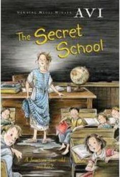 the secret school book cover with children sitting at desks and an adult standing in front of