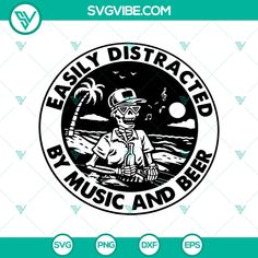 the logo for easy distracted music and beer